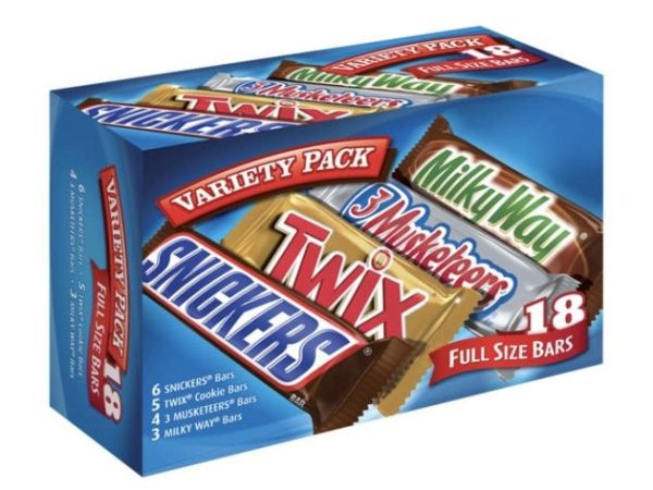 Mars Variety Pack Full Size Candy Bars, 18 count only $17.56 shipped!